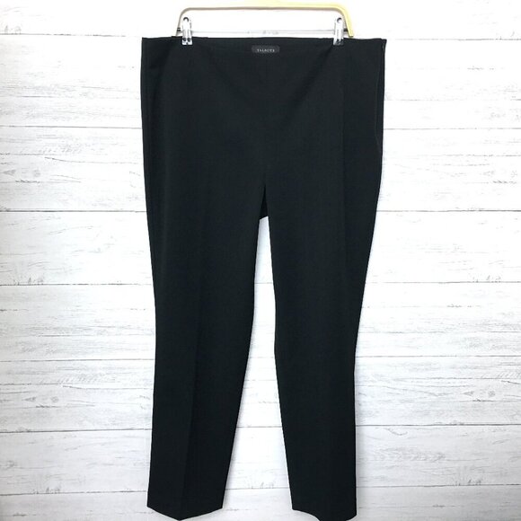 NEW Talbots Women's Black Dress Pants Side Zipper Straight Leg size 18 length 30 - Picture 1 of 10